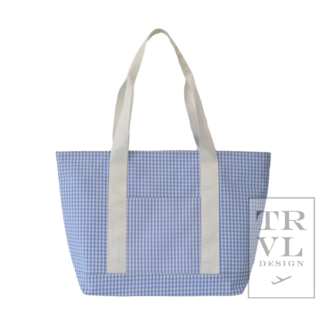 Gingham Sky Classic Tote