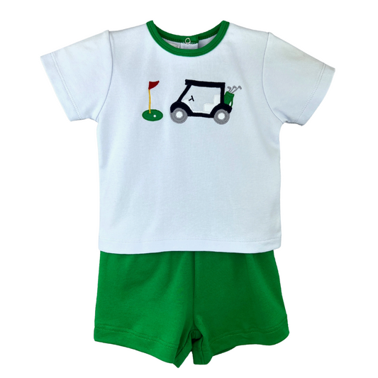 Knit Golf Cart Short Set