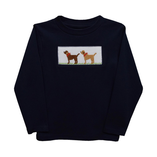 Labrador Smocked Long Sleeve Knit Shirt