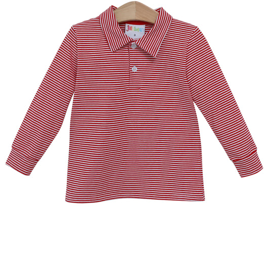 Michael Polo LS - Red Stripe - Preorder