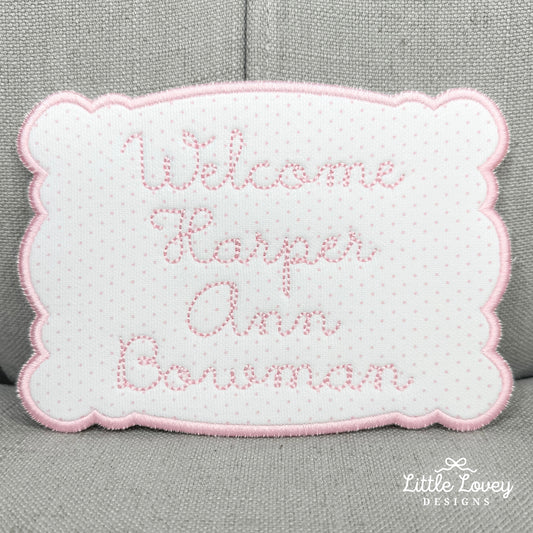 Newborn Welcome Sign