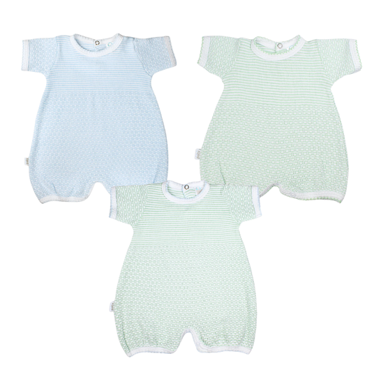 Boy Solid Color Knit Bubble