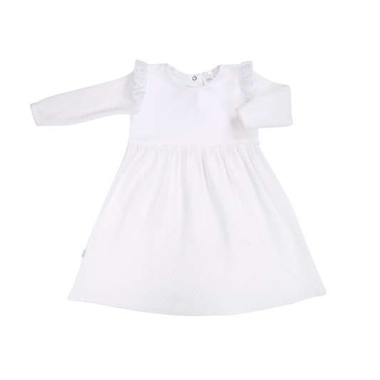 Paty Long Sleeve Knit Dress with Eyelet