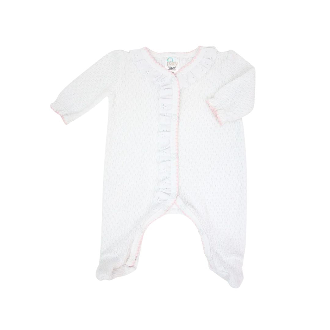 Knit Eyelet Footie