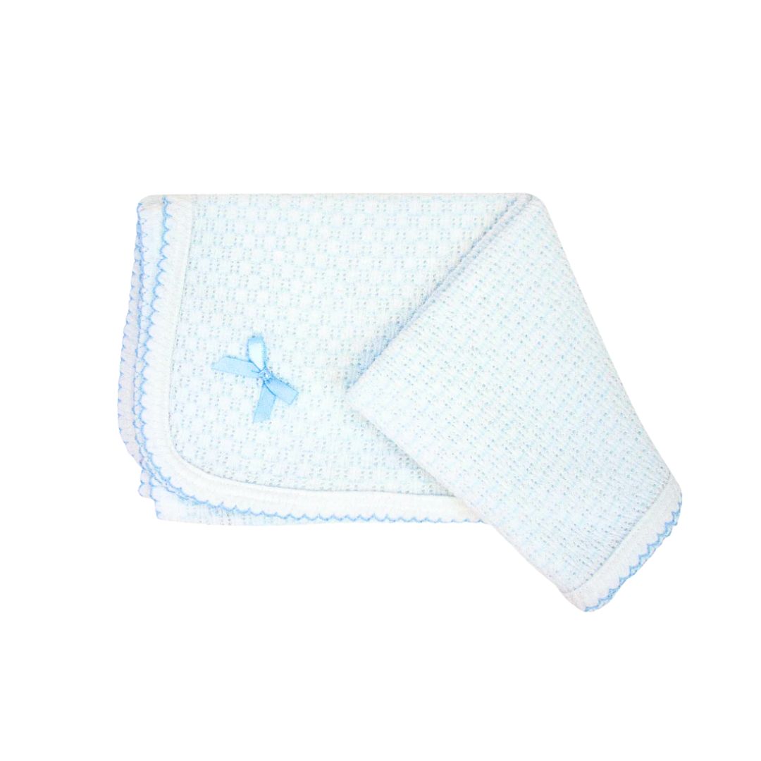 Knit Pinstripe Swaddle Blanket