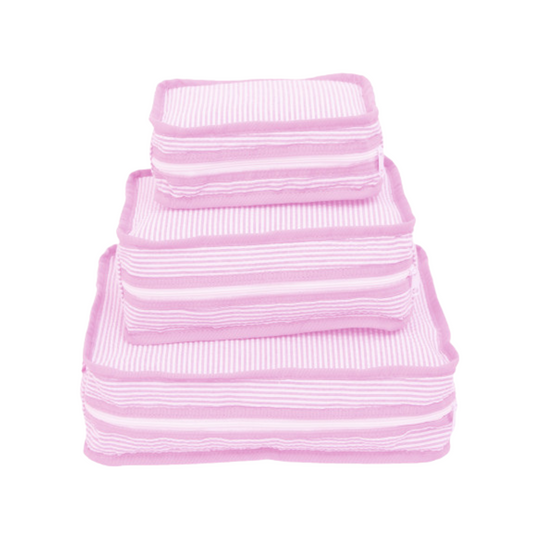 Pink Seersucker Stacking Set