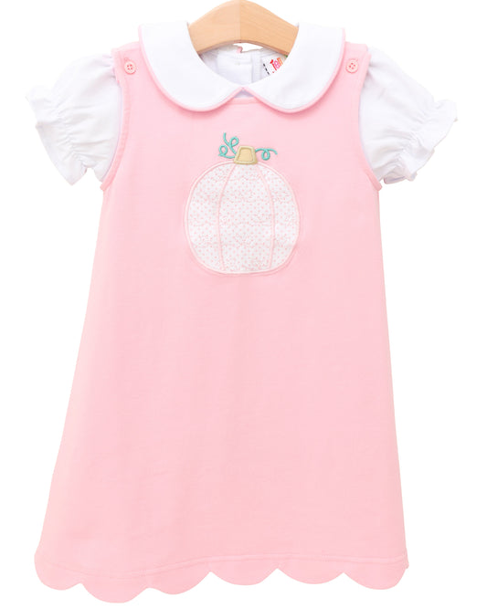 Pretty in Pink Pumpkin Jumper with Peter Pan Collar Top
