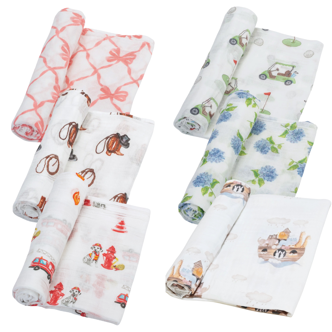 Printed Muslin Swaddle Blankets