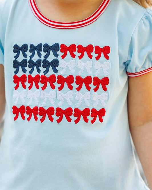 Red, White, and Bows Bloomer Set - PREORDER
