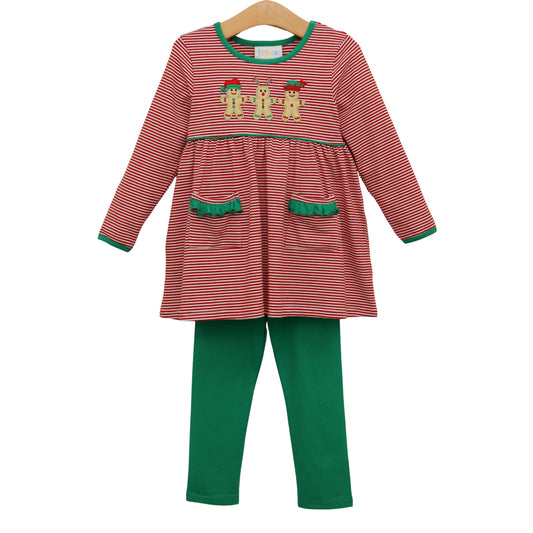 Santa's Sweet Helpers Ruffle Pants Set - PREORDER