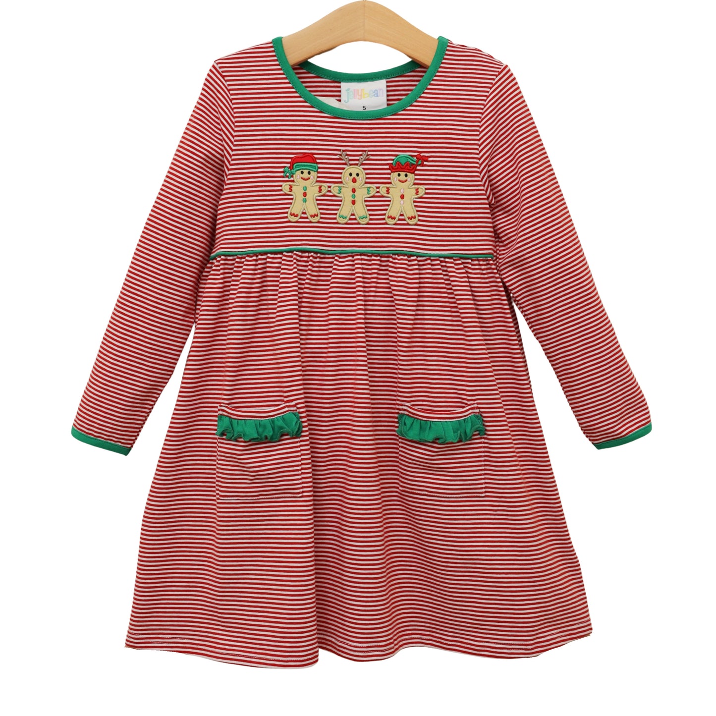 Santa's Sweet Helpers Ruffle Pocket Dress - PREORDER