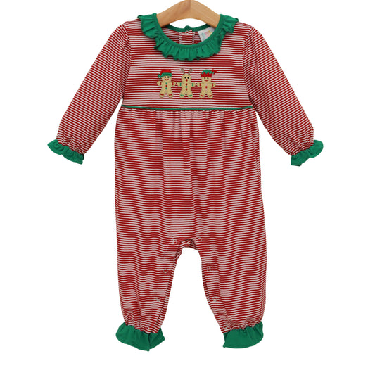 Santa's Sweet Helpers Ruffle Romper - PREORDER