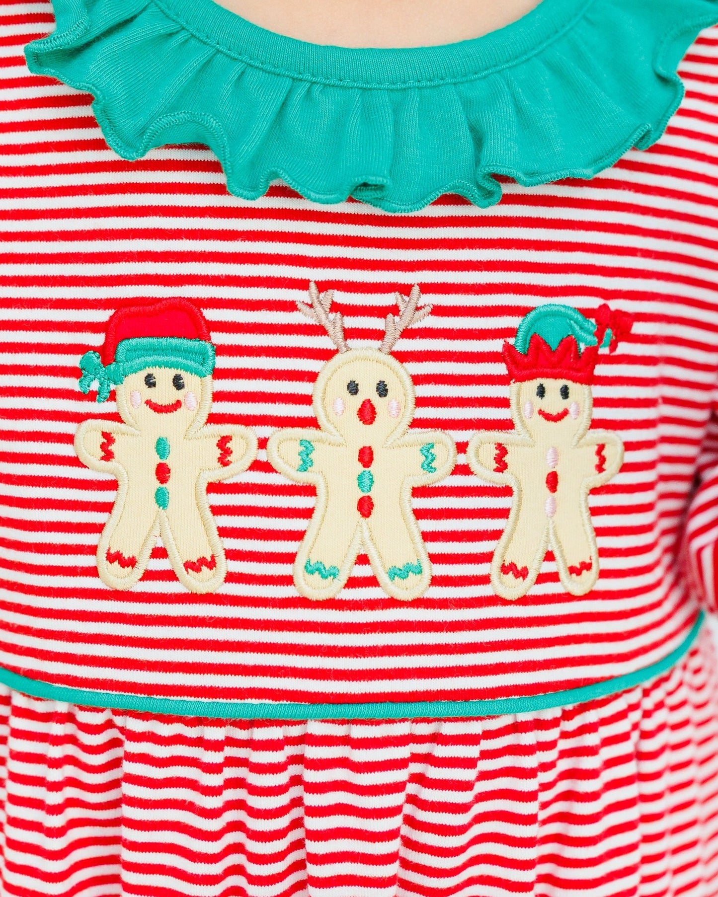 Santa's Sweet Helpers Ruffle Romper - PREORDER
