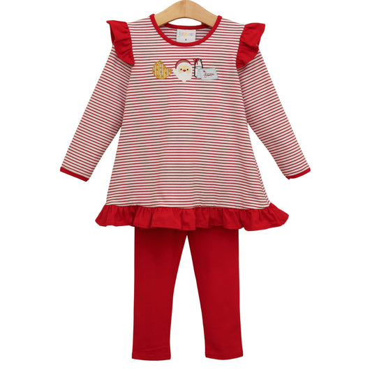 Santa's Treats Ruffle Pants Set - PREORDER