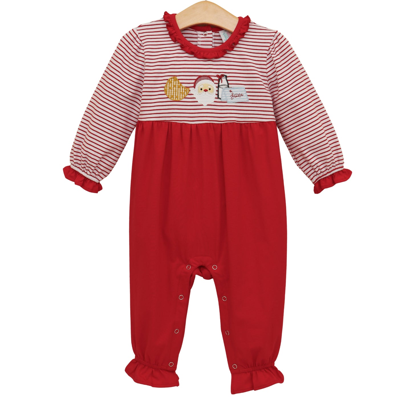 Santa's Treats Ruffle Romper - PREORDER