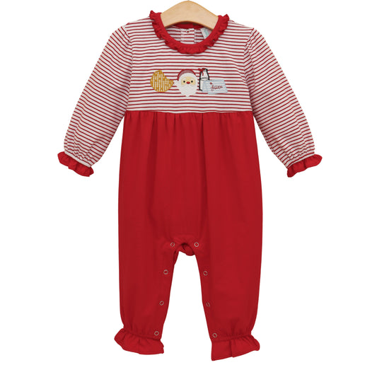 Santa's Treats Ruffle Romper - PREORDER