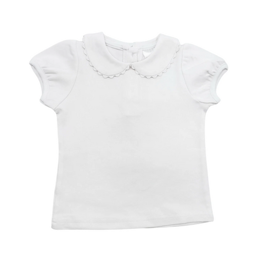 Scalloped Collared Shirt