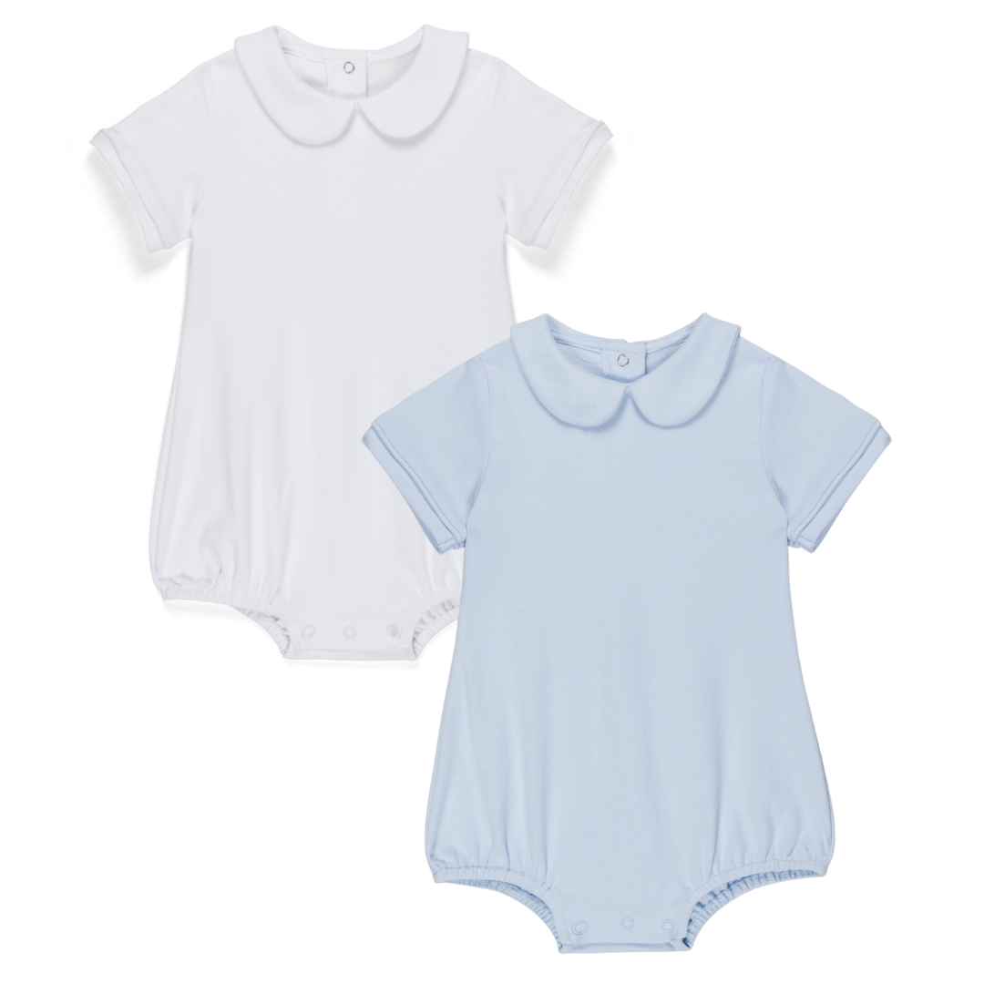 Short Sleeve Peter Pan Collar Bubble