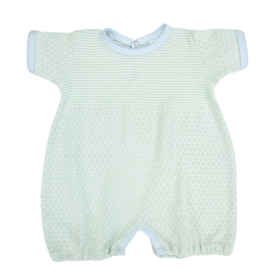 Solid Color Knit Bubble with Pima Trim