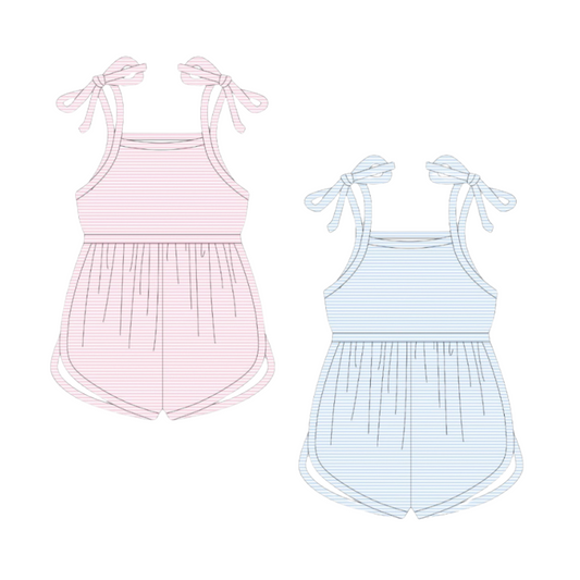 Striped Tie Romper