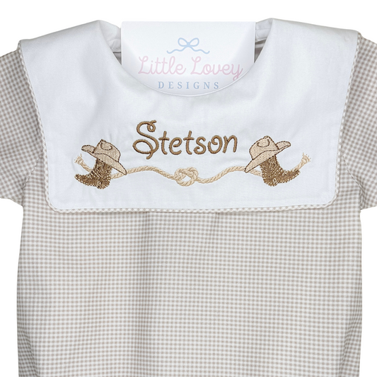 Tan Gingham Bubble
