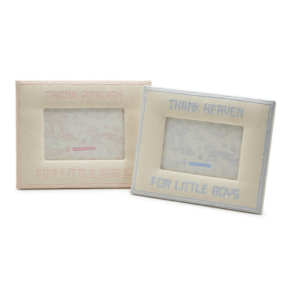 Thank Heaven 4" x 6" Embroidered Photo Frame