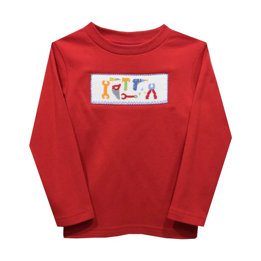 Tools Smocked Long Sleeve Knit Shirt
