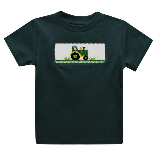 Tractor Smocked Knit Shirt