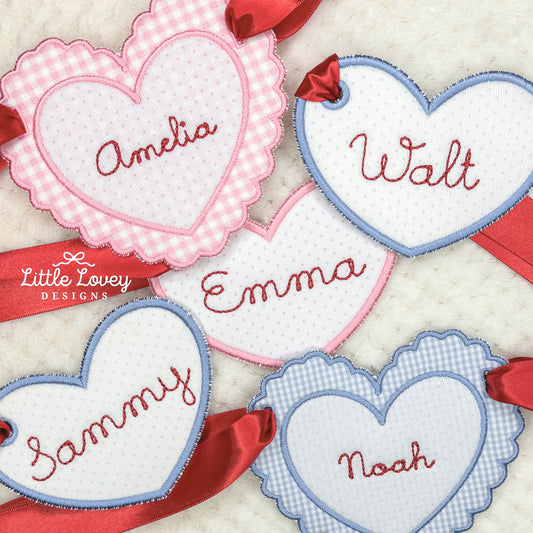 Valentines Heart Basket Tag
