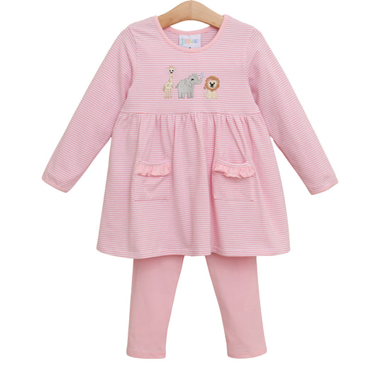 Zoo Crew Ruffle Pocket Pants Set - PREORDER