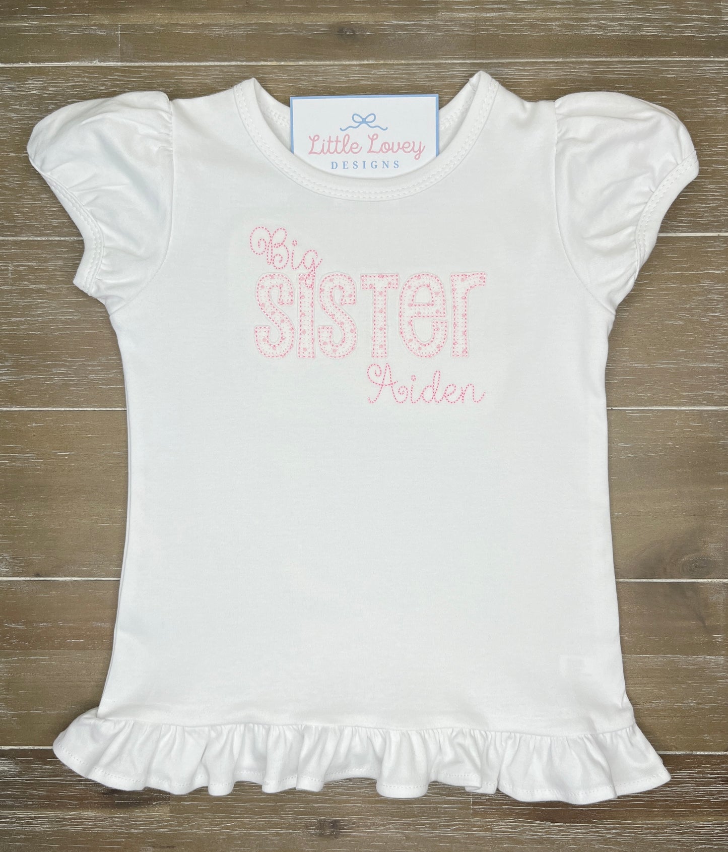 Big Sister Appliqué Shirt