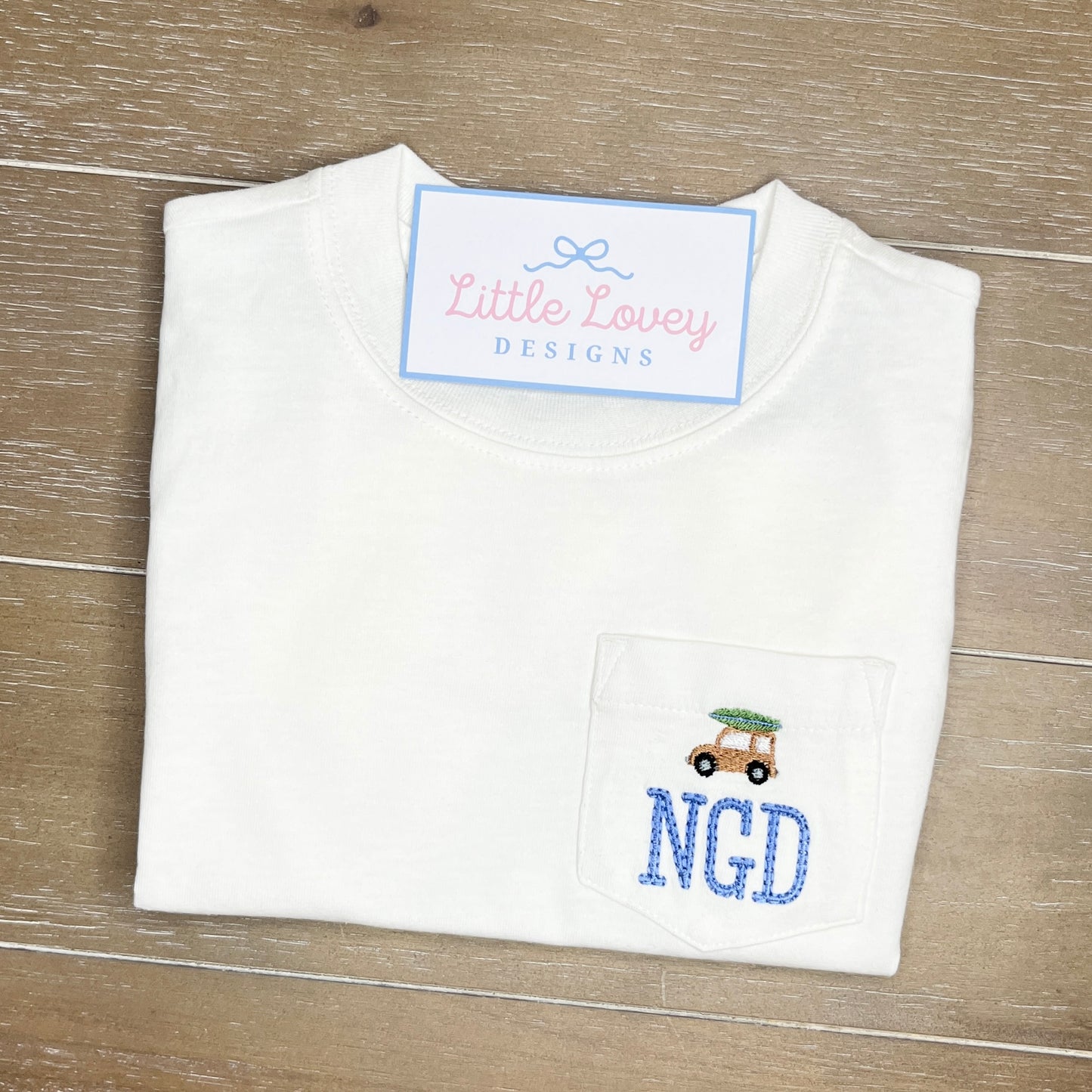 Personalized Pocket Tee (Any Design)