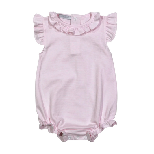 Pink Tiny Stripes Pima Bubble